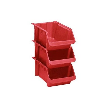 Lewisbins Stack and Nest Bin, Red, 5 PK SH2411-8RED